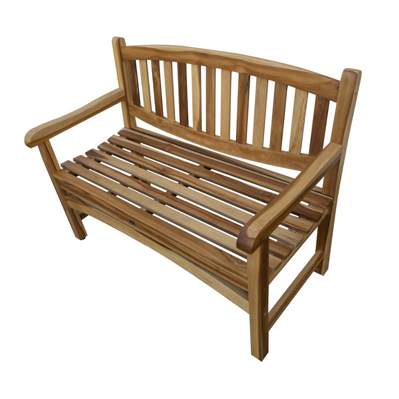 EcoDecors Kent Teak Garden Bench & Reviews Wayfair